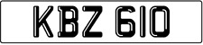 DATELESS Registration Number KBZ Plate KB Keith Kendrick Katie Kay BENNETT BELL