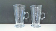 2 TALL COSTA COFFEE GLASSES