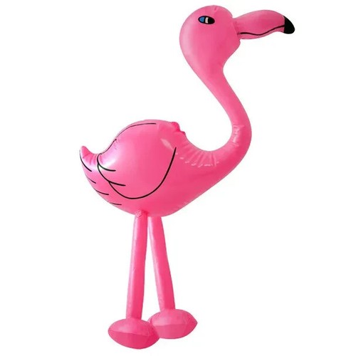 Inflatable pink flamingo 64cm - pink,
