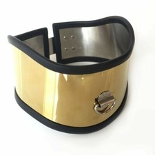 Titanium Metal Rubber Trim Posture Neck Collar Adjustable Neck Corset