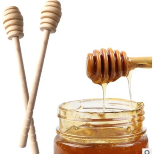 2pcs wooden honey dipper - wooden,