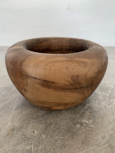 Chunky olive wood bowl - chunky, hand