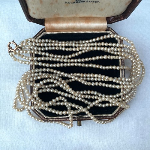 Victorian faux pearl necklace - faux,