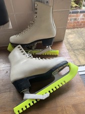 Pair Of 9.5 Ice Skates Coronation Ace Blades By John Wilson Sheffield.