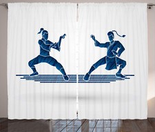 Kung curtains warriors - kung, fu