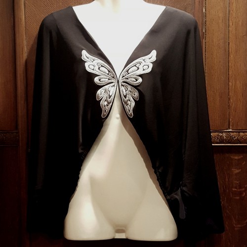 Bob mackie black sleeved - bob,