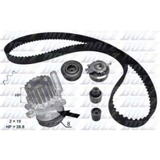 WATER PUMP & TIMING BELT SET DOLZ KD100 FOR AUDI,SEAT,SKODA,VW