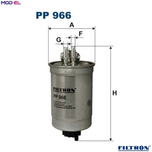 Fuel filter 966 for - pp,