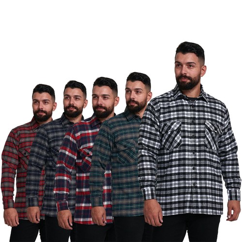 Shirt cotton flannel long - cotton,