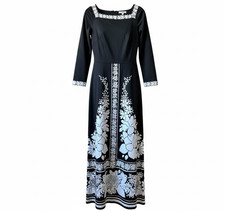 Vintage Maxi Dress Black and