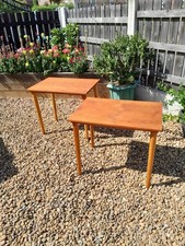 Teak Coffee Tables Pair Danish 60s Side Tables Poul Hundevad Free Delivery