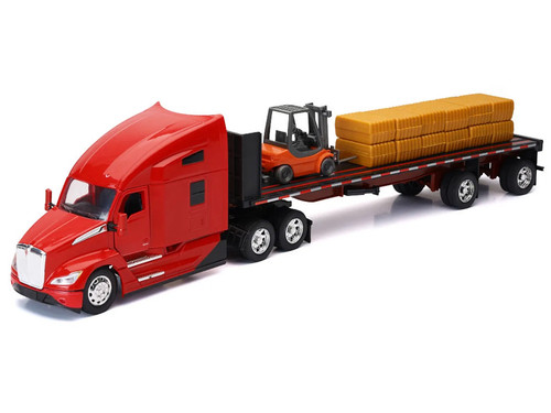 Kenworth t680 truck red and - red,
