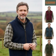Game Mens Stanton Premium Anti-Pill Vest Country Fleece Gilet Warm Bodywarmer