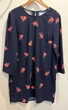 HUSH Dress Size 14 Navy Bird