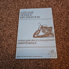 Motor Cycle manual Lucas