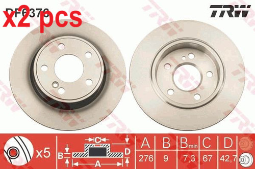 Pcs sides brake disc - brake,