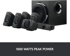 Logitech Z906 5.1 Surround Sound Speaker System 1000 Watts Peak Power