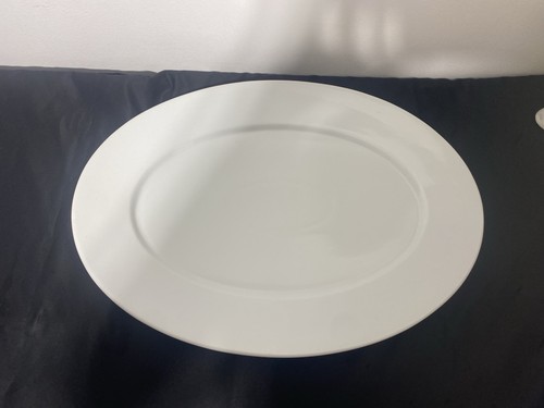 White oval serving platter - oval,