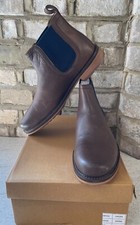 Crew Clothing Co. Brown Leather Boots Daily Casual Business Wear Mens UK 10.5