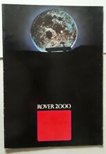 Rover P6 2000 SC & 2000 TC Brochure c.1972
