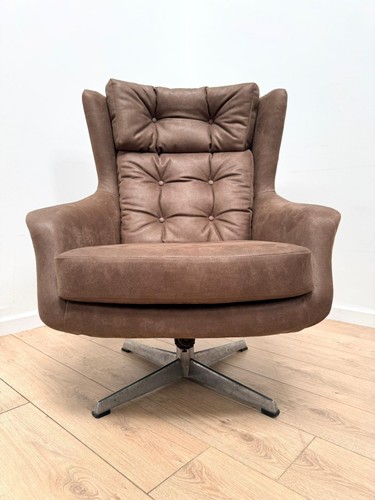 Mid century swivel armchair - ,