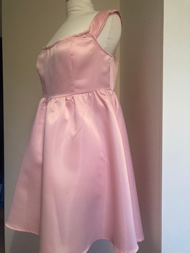 Baby pink satin mini - baby, dress