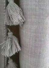Next Grey Textured Tassel edge