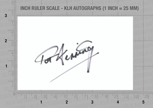 Pat jennings hand signed card - pat,