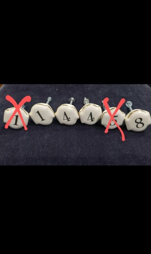 Hotel numbers drawer knob pull - numbers,