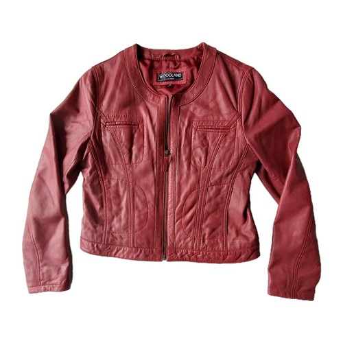 Woodland leather jacket womens - leather,