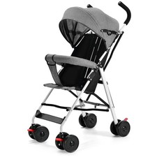 Foldable Baby Stroller Pram Pushchair with Sunshade Foot Brake Buggy Travel UK