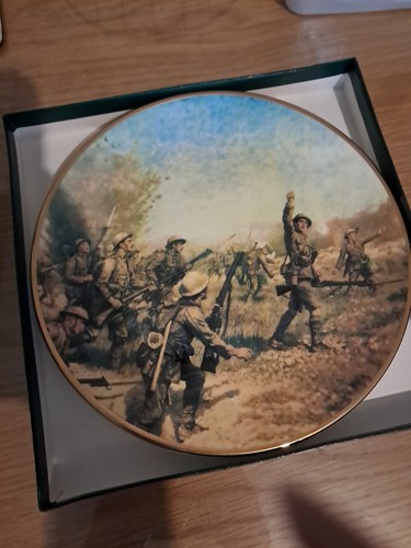 Plate depicting famous charge - famous,