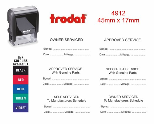 Serviced rubber stamp self - rubber,