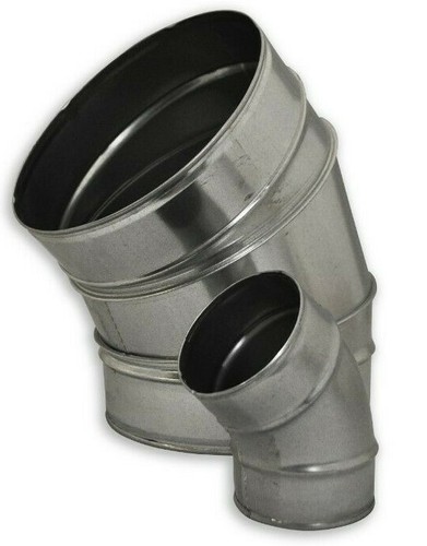 Galvanized steel spiral bend - galvanized,