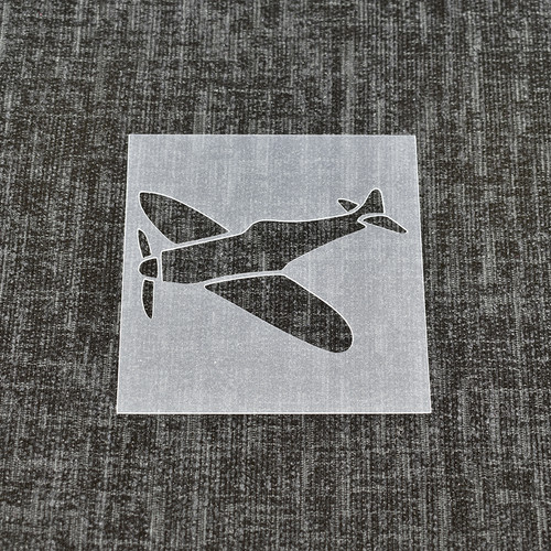 Plane aeroplane stencil - /,
