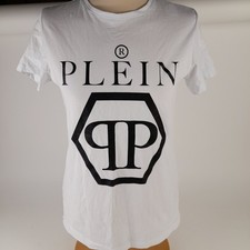 Philipp Plein Junior TShirt White Large Logo Age 14 (#H1/28)