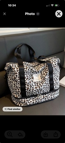 Leopard print duffle bag shoe - duffle,