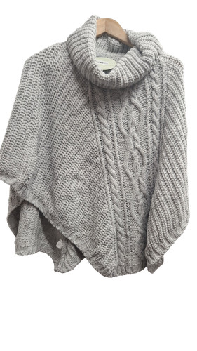 Clothing cable knit poncho - clothing,