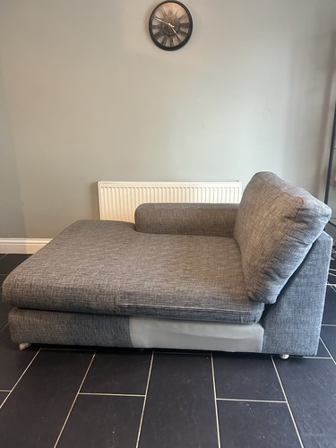 Next grey fabric chaise - next,