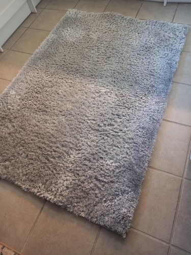 Dunelm silver shaggy rug - dunelm,