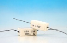 5x Vintage UNITRA 1.5 Ohm 5W