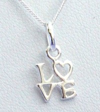Sterling silver Love pendant