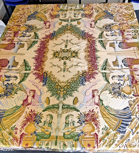 Vintage large figural tapestry - large,