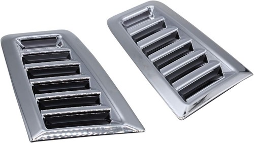 Chrome bonnet vents for - 2x,