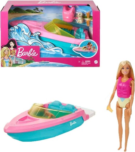 Barbie doll toy boat playset - doll,