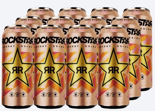 Rockstar peach zero sugar - 12,