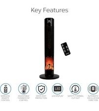 Oscillating Tower Fan Heater