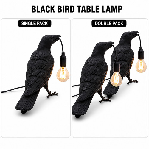 Raven table lamp wall - raven,