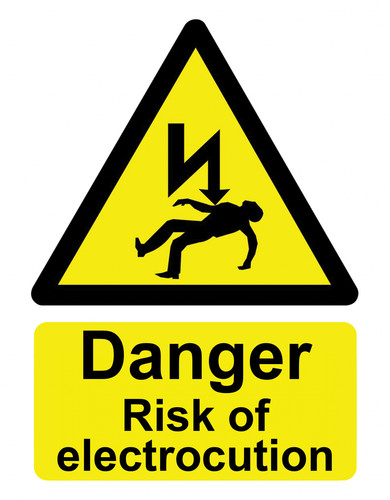 Danger risk electrocution - danger,