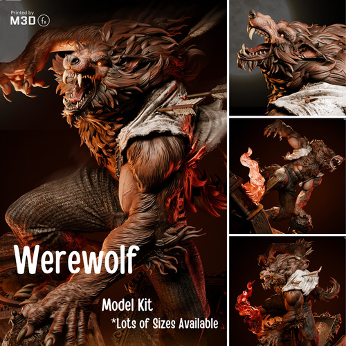 Werewolf resin figure statue - figure,